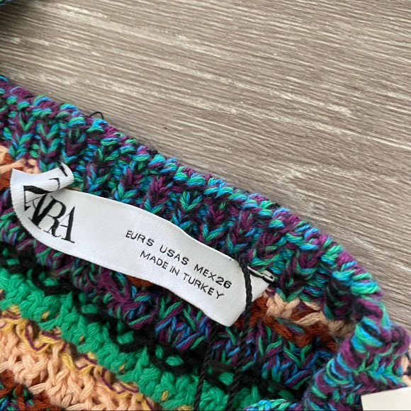 Zara Stripe Knit Multicolor Dress - Picture 8 of 9